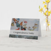 Butterfly en Fairy Queen Butterflies Fairies Kaart (Gele Bloem)