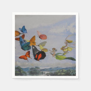 Butterfly en Fairy Queen Butterflies Fairies Servet