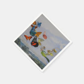Butterfly en Fairy Queen Butterflies Fairies Servet (Hoek)