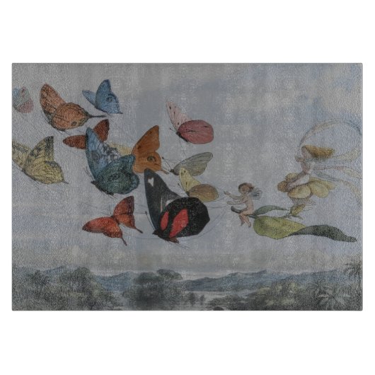 Butterfly en Fairy Queen Butterflies Fairies Snijplank (Voorkant)