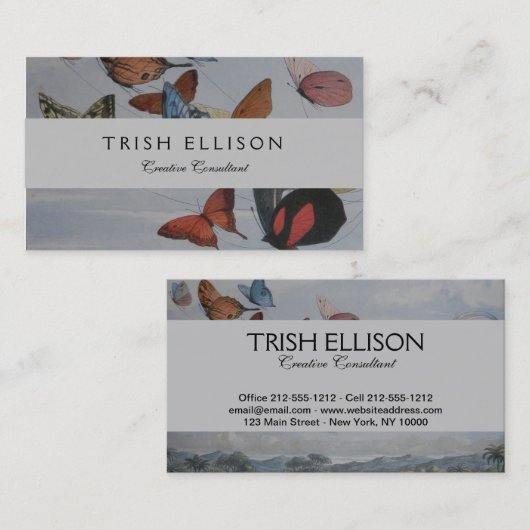 Butterfly en Fairy Queen Butterflies Fairies Visitekaartje (Voorkant / Achterkant)