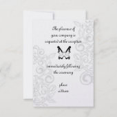 Butterfly en Flourish Reception Card Kaart (Voorkant)
