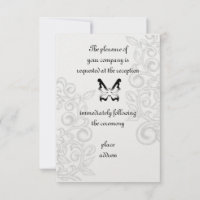 Butterfly en Flourish Reception Card