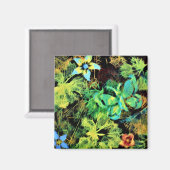 Butterfly en Flower Rodilius Magnet (Voorkant / Achterkant)