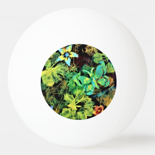 Butterfly en Flower Rodilius Ping Pong Ball (Voorkant)