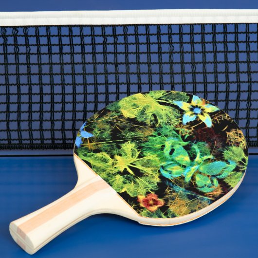Butterfly en Flower Rodilius Ping Pong Paddle Tafeltennisbatje (Insitu)