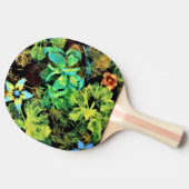 Butterfly en Flower Rodilius Ping Pong Paddle Tafeltennisbatje (Zijkant)