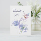 Butterfly en Garden Flowers Hartelijk dank Bedankkaart (Staand voorkant)