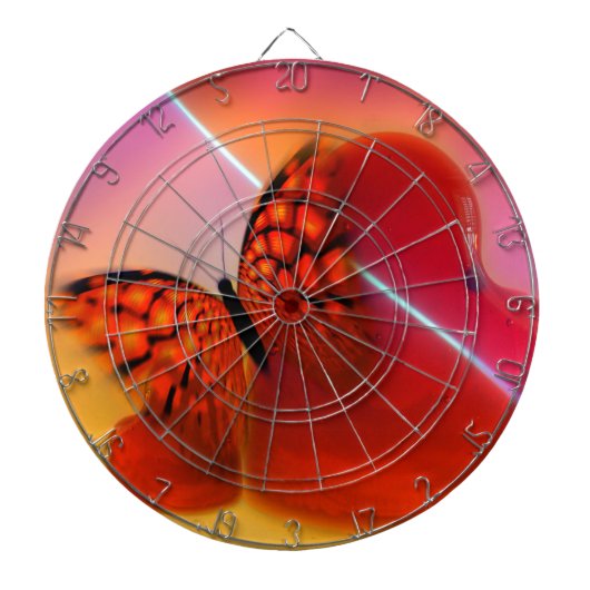Butterfly en harten dartbord (Voorkant)