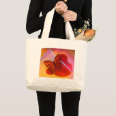 Butterfly en harten grote tote bag (Voorkant (product))
