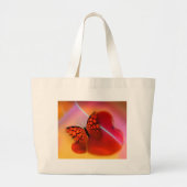 Butterfly en harten grote tote bag (Voorkant)