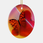 Butterfly en harten keramisch ornament (Rechts)