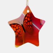 Butterfly en harten keramisch ornament (Rechts)