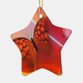 Butterfly en harten keramisch ornament (Links)
