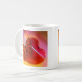 Butterfly en harten koffiemok (Voorkant links)