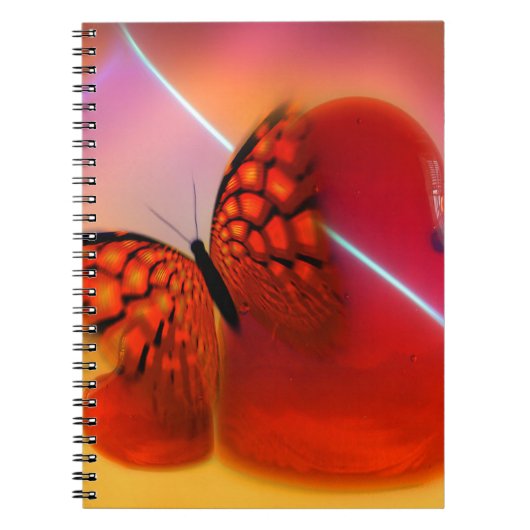 Butterfly en harten notitieboek (Voorkant)