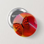 Butterfly en harten ronde button 5,7 cm (Voorkant /achterkant)
