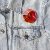 Butterfly en harten ronde button 5,7 cm (In situ)