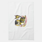 Butterfly en Kitten Theedoek (Verticaal)