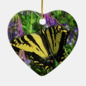 Butterfly en Lilacs Keramisch Ornament (Achterkant)