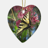 Butterfly en Lilacs Keramisch Ornament (Links)