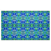Butterfly en Medallion Batik Pattern in Blue Stof (Fat Quarter)