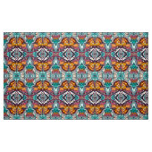 Butterfly en Medallion Batik Pattern in Oranje Stof (Fat Quarter)
