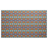 Butterfly en Medallion Batik Pattern in Oranje Stof (Yard (91,4 cm))