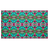 Butterfly en Medallion Batik Pattern in Turquoise Stof (Fat Quarter)