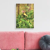 Butterfly en Milkweed Canvas Afdruk (Insitu (Woonkamer))