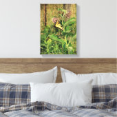 Butterfly en Milkweed Canvas Afdruk (Insitu (Slaapkamer))