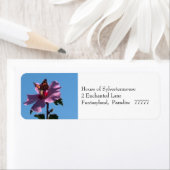 Butterfly en Roos van Sharon-Adresetiketten Etiket (Insitu)