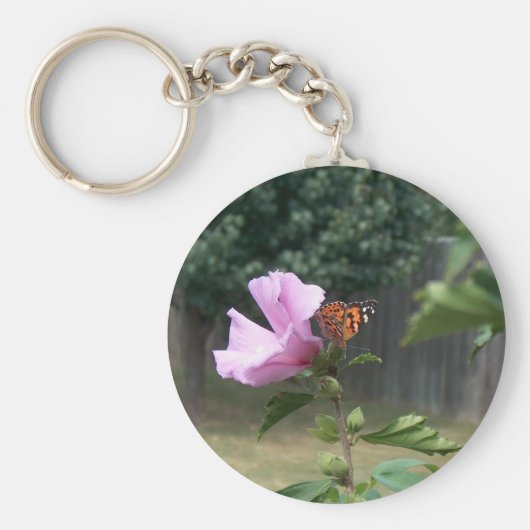 Butterfly en Roos van Sharon Sleutelhanger (Voorkant)