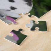 Butterfly en roze bloemen puzzel legpuzzel (Zijkant)