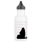 Butterfly en roze noten waterfles  (Links)