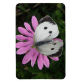 Butterfly en roze ventilator Premium Magnet Magneet (Verticaal)