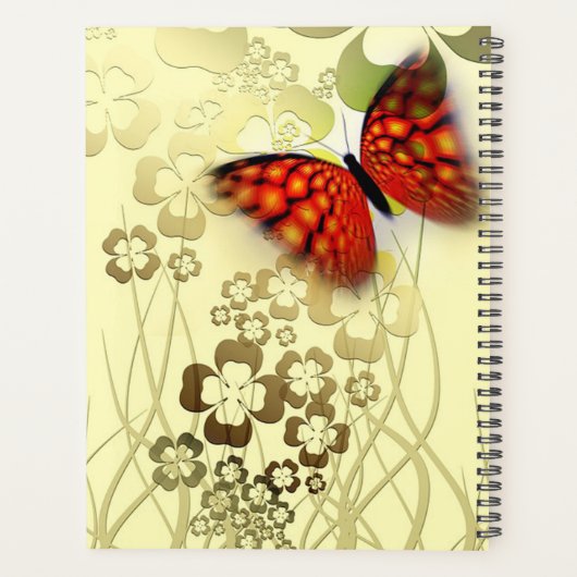 Butterfly en Shamrocks Planner (Achterkant)