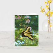 Butterfly en Sky Kaart (Gele Bloem)