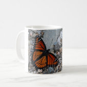Butterfly en Stenen Koffiemok (Voorkant links)