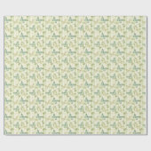 Butterfly en Stripes Groene Verjaardag Cadeauverpa Cadeaupapier (Vlak)