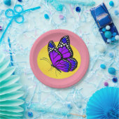 Butterfly en Sun voor Bord van papier (Feest)