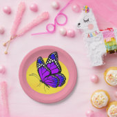 Butterfly en Sun voor Bord van papier (Feest)