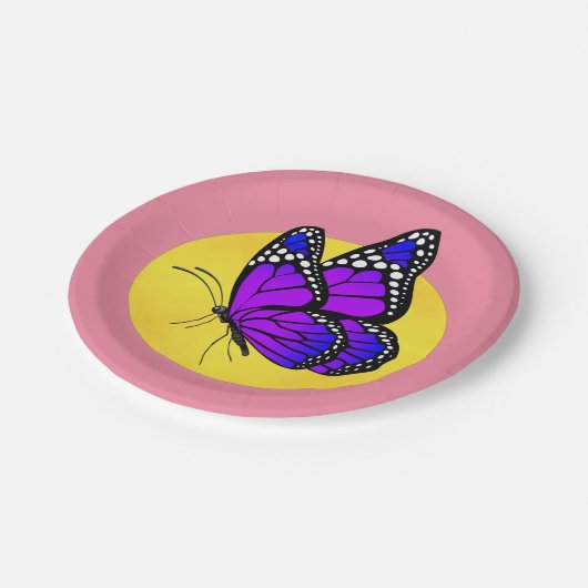 Butterfly en Sun voor Bord van papier (Gekanteld)