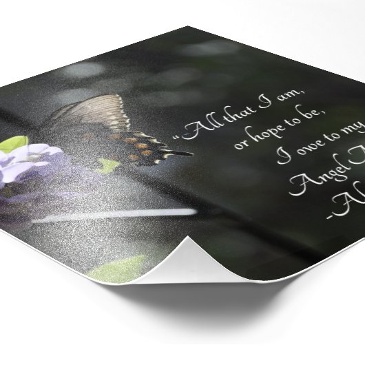 Butterfly en ventilator naar mijn moedertaal foto afdruk (Hoek)