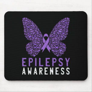 Butterfly Epilepsy Awareness Month Paarse Ribbon S Muismat