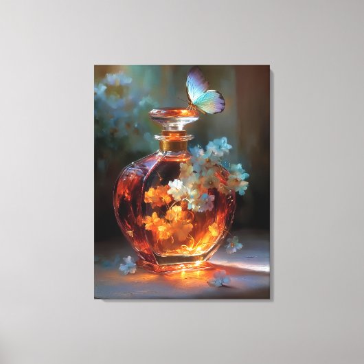 Butterfly Essence – Betoverd bloemig parfum Canvas Afdruk (Voorkant)