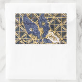 Butterfly Fabric Rechthoekige Sticker (Tas)