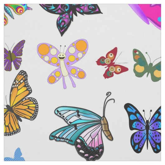 Butterfly Fabric Stof (Swatch)
