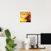 Butterfly Face Close-up van verontruste kunst Poster (Thuiskantoor)