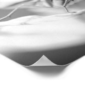 Butterfly Face Natuur zwart-wit Poster (Hoek)